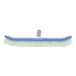 A&B 3010 18" Curved Wall Brush with White PVC Bristles