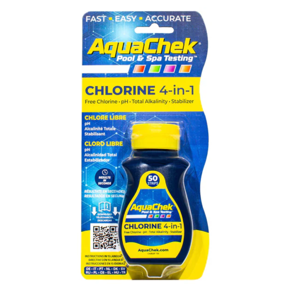 AquaChek 511244A Chlorine 4/1 Test Strips