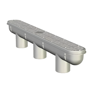 CMP White Unblockable Channel Main Drain and Sump