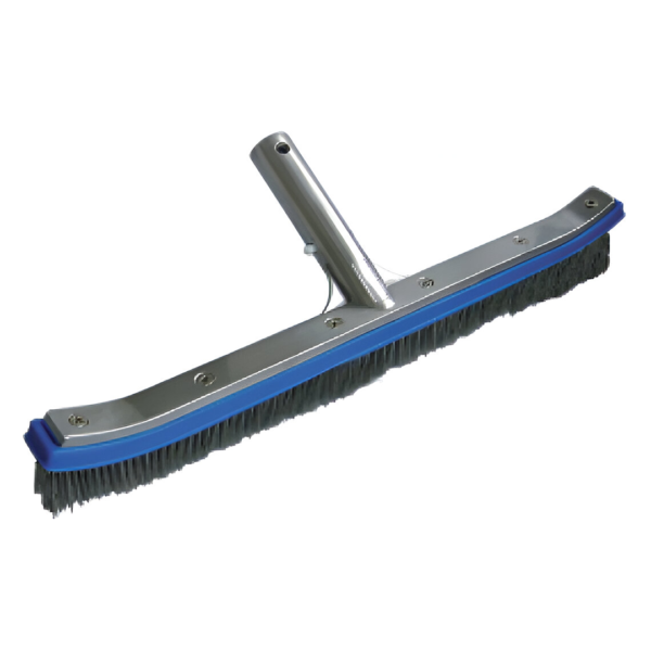 PoolStyle K025CB/SS/SCP Classic Series 18" Metal Back Algae Brush, Stainless Steel Bristles