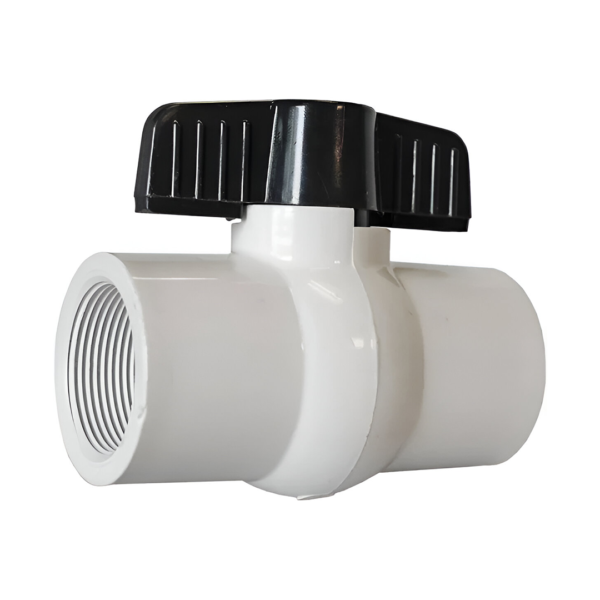 Super Pro 1 1/2" PVC White S Ball Valve