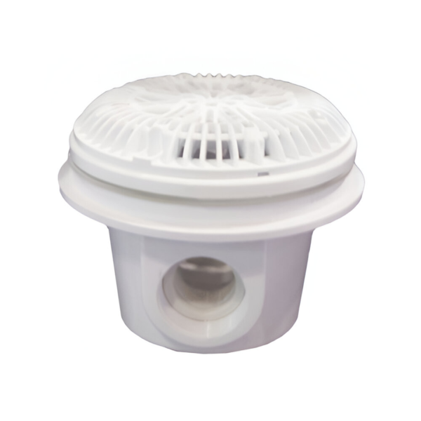 Super-Pro® 25519-000-000 8" White Main Drain with Cover