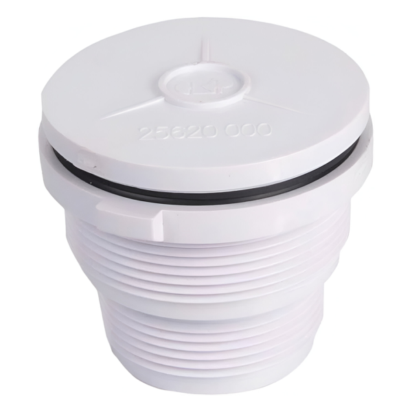 Super-Pro® 25620-000-000 1.5" White Hi-Flo Suction Fitting with Hydrostat Relief Valve