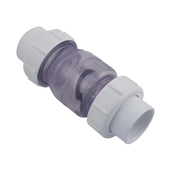 True union Compact 1.5" spring check valve union clear