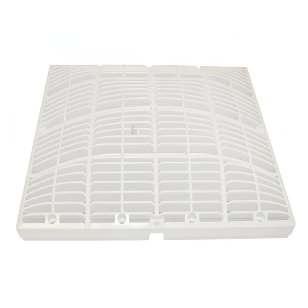 Waterway Plastics 640-4740 V Universal Flat Grate; 12 Inch x 12 Inch, White