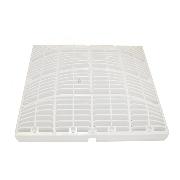 Waterway Plastics 640-4770 V Grate & Frame; 18 Inch x 18 Inch, White